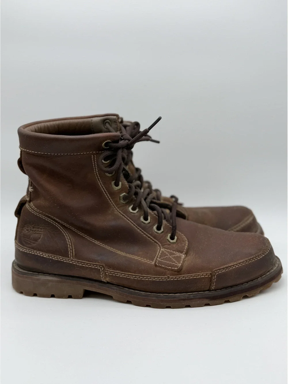 Timberland Earthkeepers Original 6-Inch Men's Brown Leather Boots, Size 9